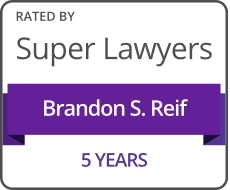 Super Lawyers 5 years Brandon Reif